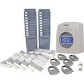 Acroprint uPunch Electronic Time Clock w/ 350 Time Cards, 6 Ribbons, 4 Keys & 2 Racks, White & Gray UB2000